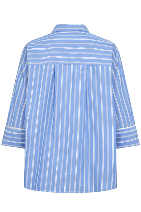 Langarm - Hemd Relaxed fit Blue Stripe white - Image 5