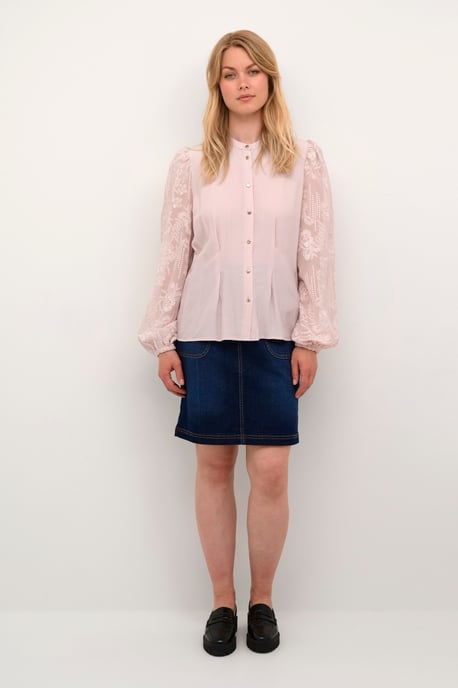 Langarmshirt mit lockerer Passform, blasses Mauve - Image 3