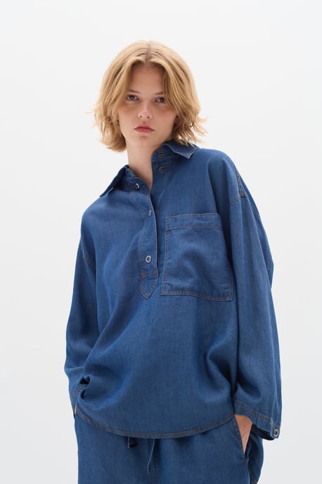 Jeanshemd Baggy fit Medium Blue medium blue - Image 3
