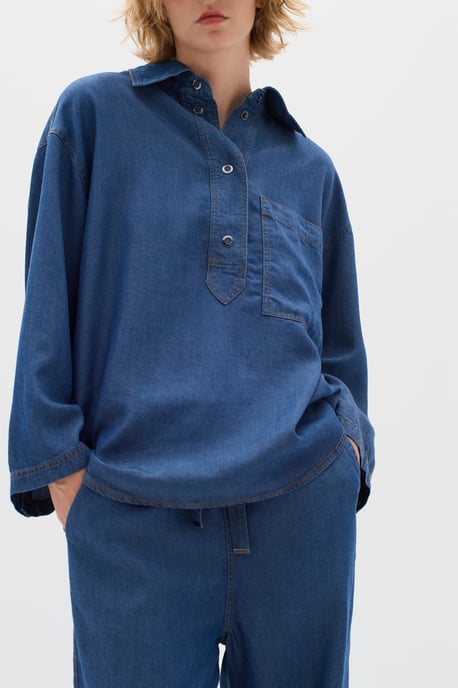 Jeanshemd Baggy fit Medium Blue medium blue - Image 5