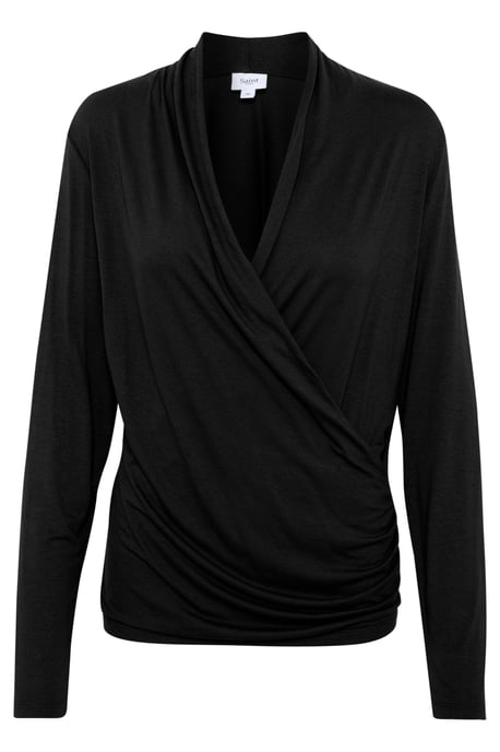 Langarm-Hemd Gerade Passform Blac - Image 4