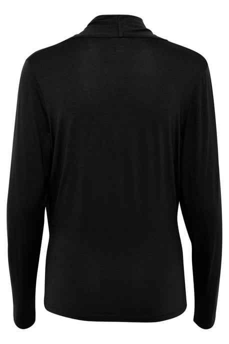 Langarm-Hemd Gerade Passform Blac - Image 5