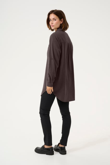 Langarm - Hemd Loose fit Black Oyster - Image 3