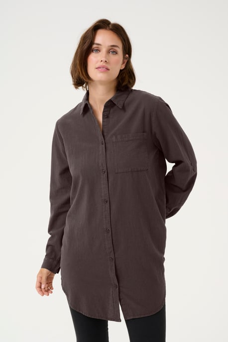 Langarm - Hemd Loose fit Black Oyster - Image 5