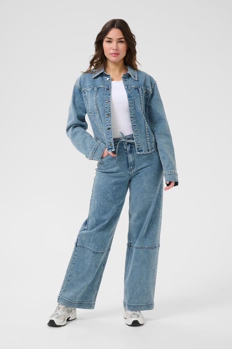 Jeanshemd Tight fit Washed Blue denim - Image 1