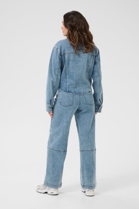 Jeanshemd Tight fit Washed Blue denim - Image 2
