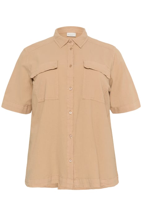 Kurzarmhemd Loose fit Classic Sand - Image 4