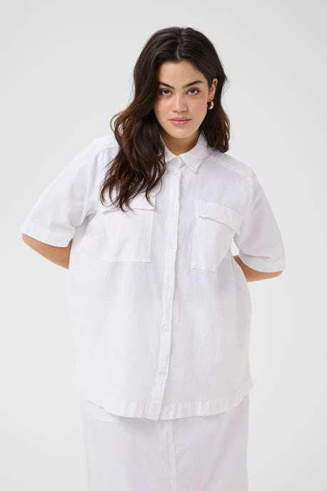 Kurzarmhemd Loose fit Chalk white - Image 3