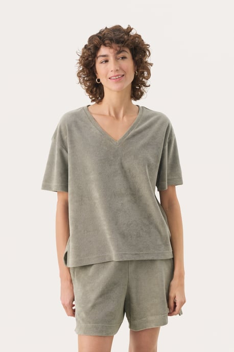 T-shirt Lockere Passform Vetiver green - Image 2