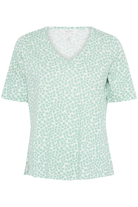 T-shirt Relaxed fit Green Mini Grid Flower floral - Image 4