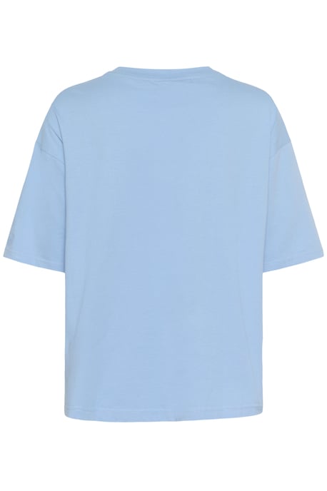 T-shirt Oversize fit Vista Blue W. Chalk Embroidery light blue - Image 5