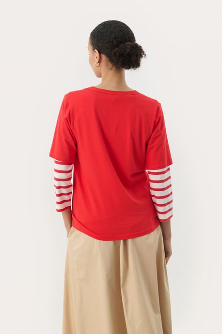 T-shirt Gerade Passform Bittersweet red - Image 3