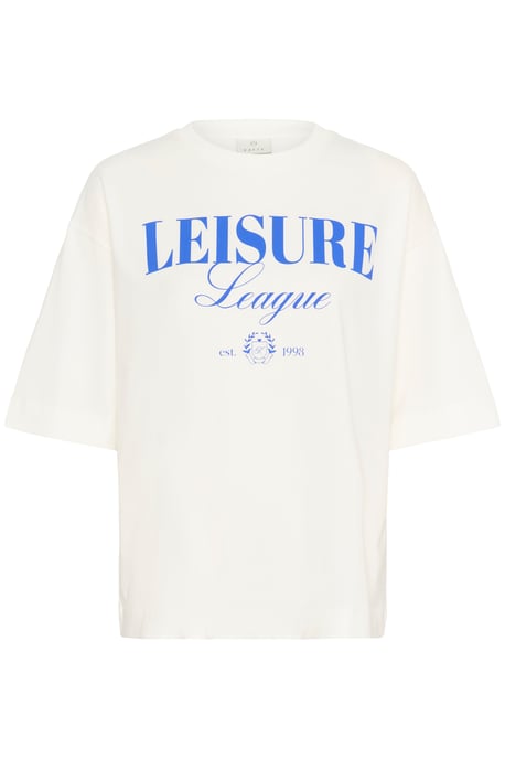 T-shirt Loose fit Chalk w. Surf the Web leisure white blue - Image 4