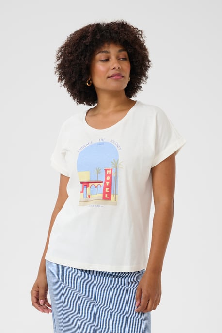 T-shirt Loose fit Blue Yellow Motel white multi - Image 3