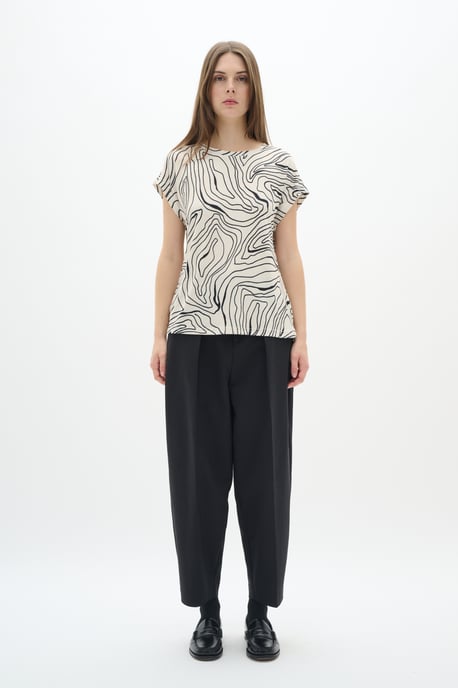T-shirt Gerade Passform Graphic Stripe - Image 1