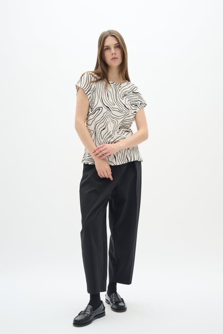 T-shirt Gerade Passform Graphic Stripe - Image 2