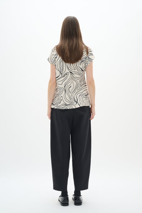 T-shirt Gerade Passform Graphic Stripe - Image 3