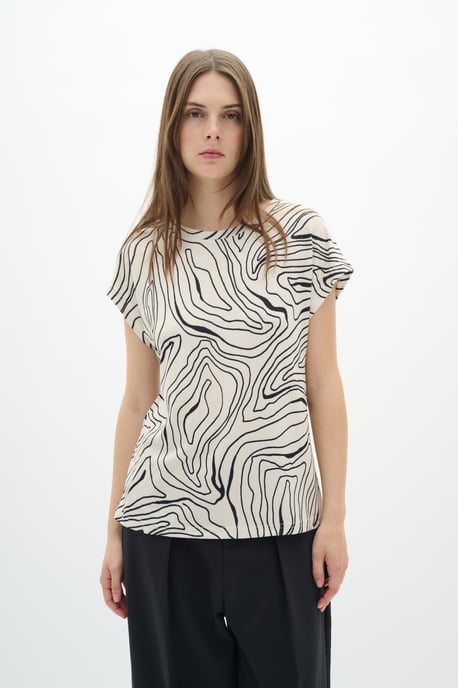 T-shirt Gerade Passform Graphic Stripe - Image 5