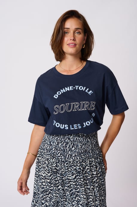 T-shirt Oversize fit Midnight Marine - Image 3