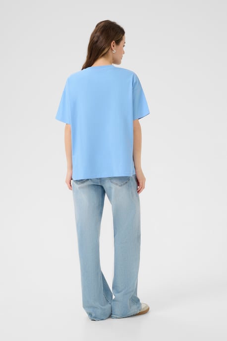 T-shirt Loose fit Vista Blue W. Chalk Paris light blue - Image 4