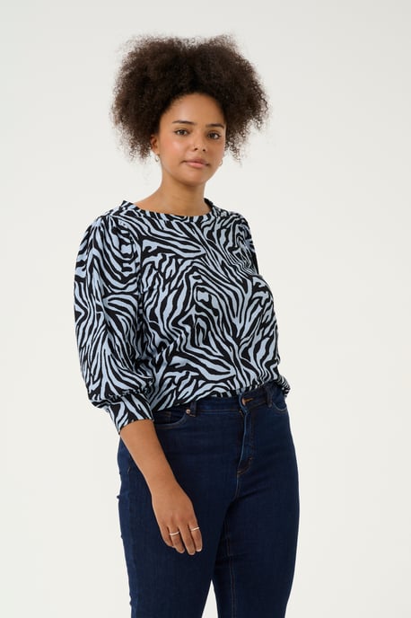 T-shirt Regular fit Blue / Black graphic black blue - Image 3