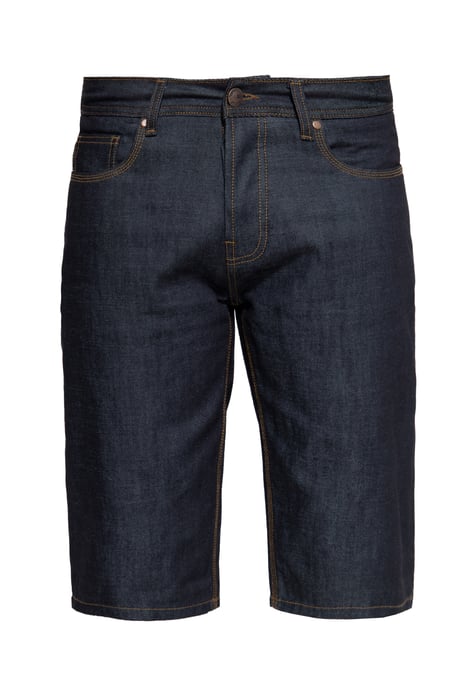 King Kerosin Herren Denim Shorts mit Pintstripe Stitching 50s Workwear dunkelblau - Image 1