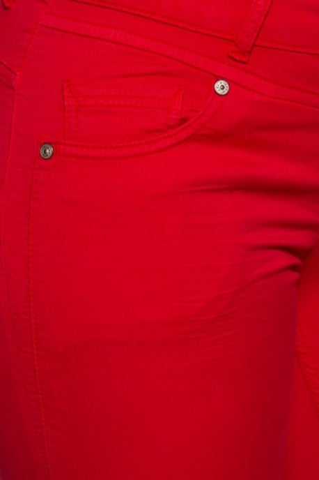 Amor, Truth & Trust Damen Slim Fit Caprihose Zoe Fiery Red - Image 3