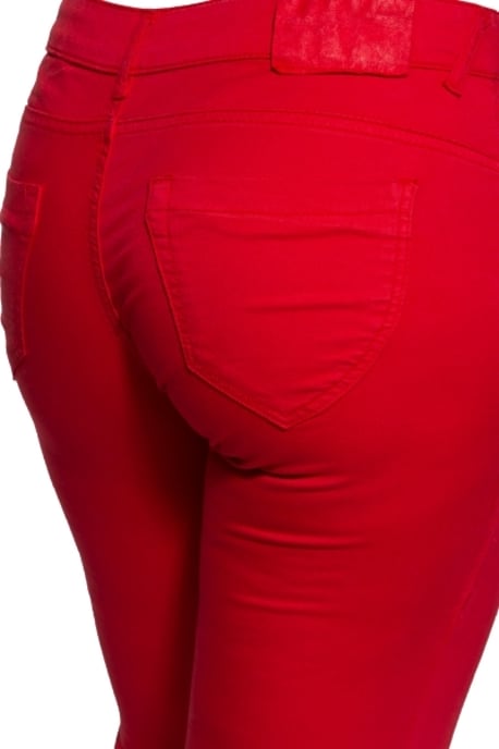 Amor, Truth & Trust Damen Slim Fit Caprihose Zoe Fiery Red - Image 4