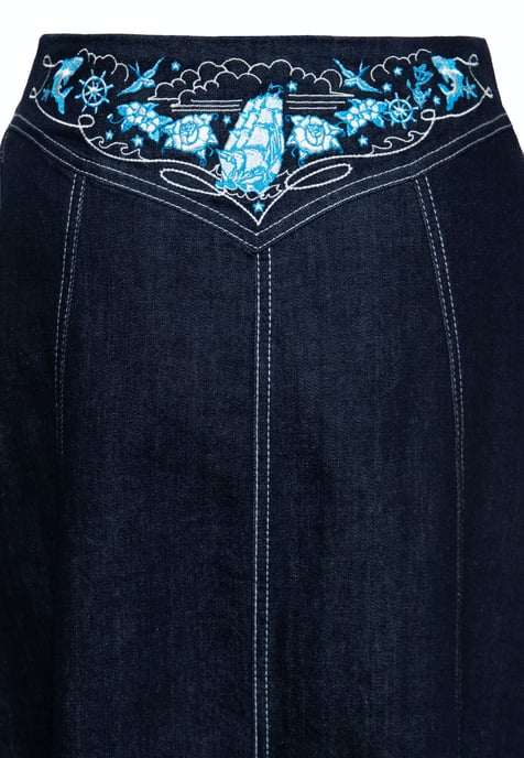 Queen Kerosin Damen Denim Swing Rock Denim - Image 4