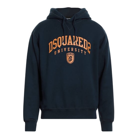Dsquared2 – Kapuzenpullover „Cool Fit“ im Varsity-Design in Dunkelmarineblau - Image 1