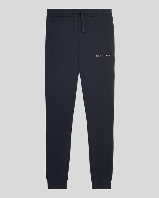 Lyle & Scott Kinder Script Bestickte Jogginghose - Dunkelblau - Image 3