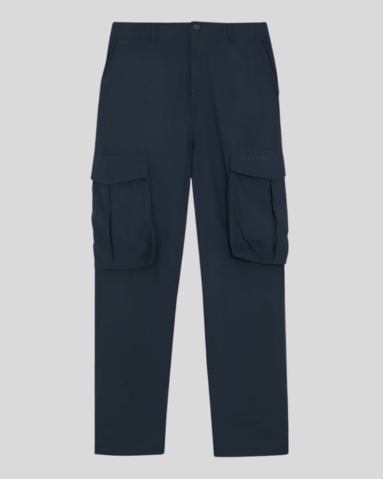 Lyle & Scott Baumwoll-Leinen Cargo-Hose - Dunkelblau - Image 5