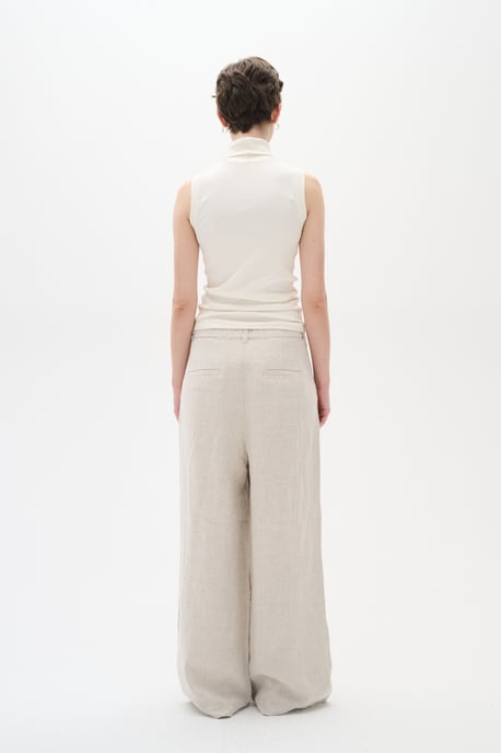 Pants Suiting Gerade Passform Blac - Image 2