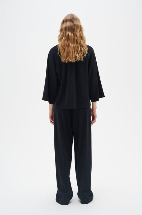 Pants Suiting Gerade Passform Blac - Image 3