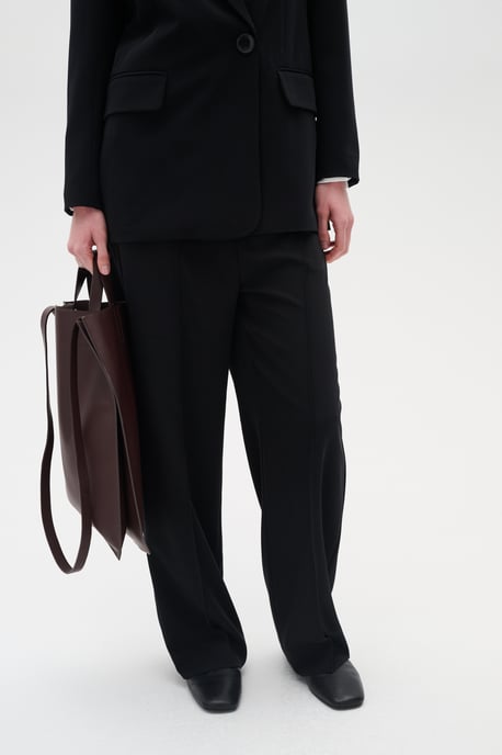 Pants Suiting Gerade Passform Blac - Image 4