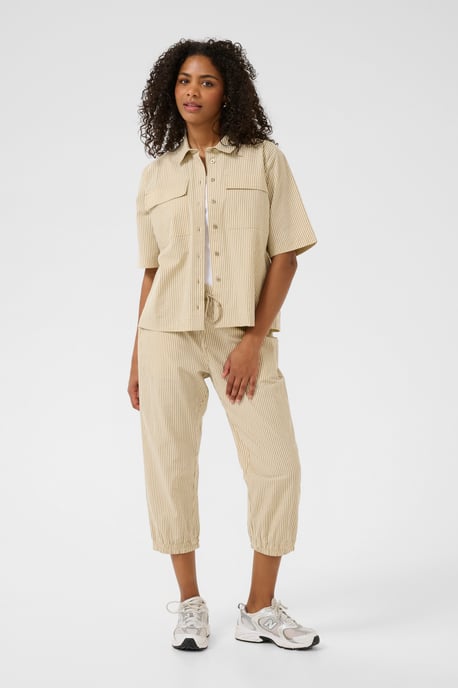 Pants Suiting Relaxed fit Chincilla / White stripe - Image 2