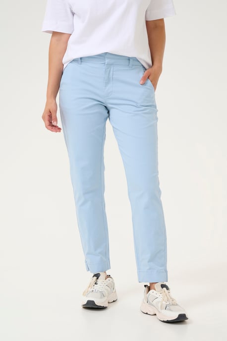 Pants Suiting Regular fit Soft Chambray light blue - Image 3