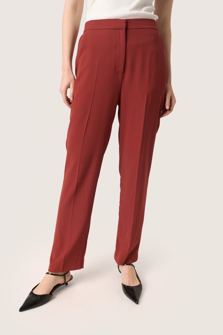 Pants Suiting Gerade Passform Russet Brown - Image 2