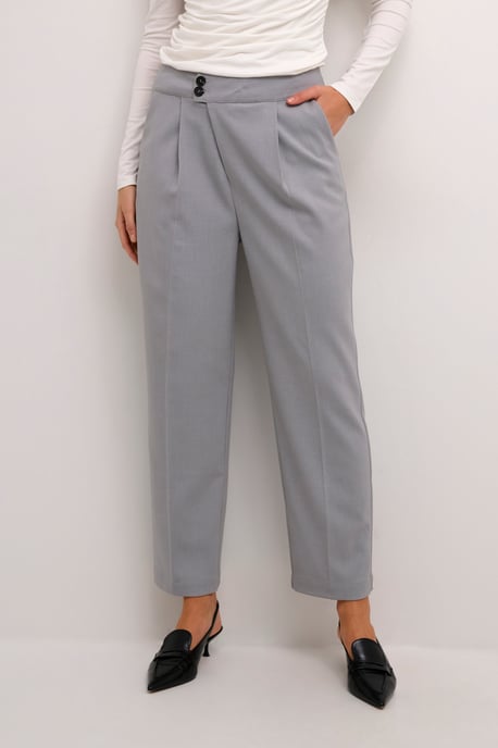 Pants Suiting Regular fit Grey Melange - Image 2