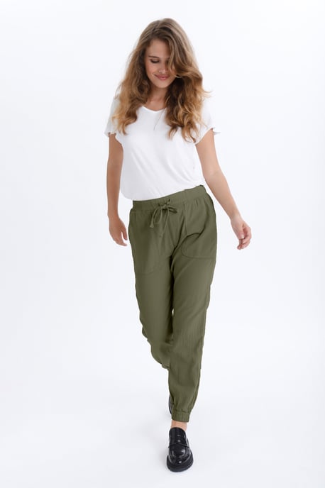 Pants Suiting Relaxed fit Grape Leaf green - Image 2