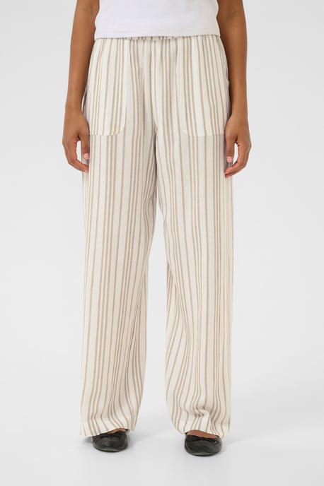 Pants Suiting Relaxed fit Chalk / Chinchilla Stripe offwhite - Image 4