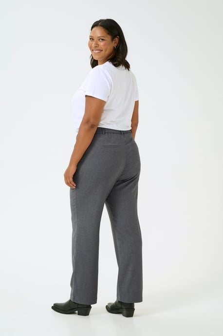 Pants Suiting Loose fit Dark Grey Melange - Image 4