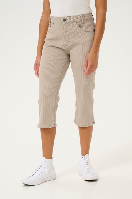 Casual Hose Slim fit Dune/White Stripe - Image 3