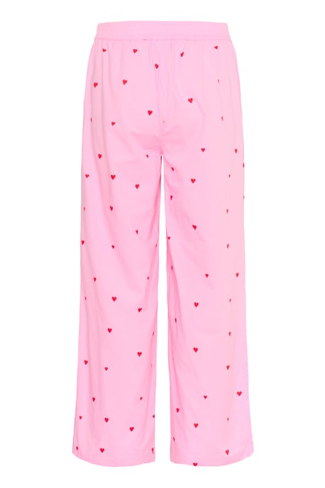 Lässige Hose, lockerer Schnitt, Bonbon-Feuerherzen pink - Image 5