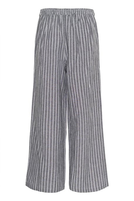 Casual Hose Casual fit Black Melange/White Stripe black white - Image 2