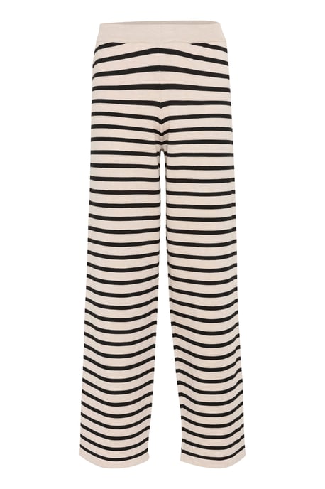 Casual Hose Gerade Passform Gray Morn Mila Stripe black offwhite - Image 4