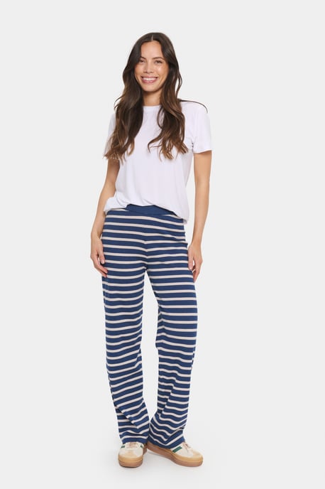 Casual Hose Gerade Passform Titan/Gray Morn Mel Stripe blue white - Image 2