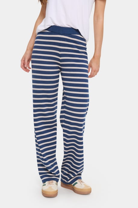 Casual Hose Gerade Passform Titan/Gray Morn Mel Stripe blue white - Image 4