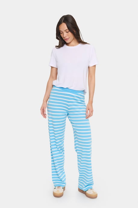 Casual Hose Gerade Passform Ethereal Blue Ice Stripe - Image 2