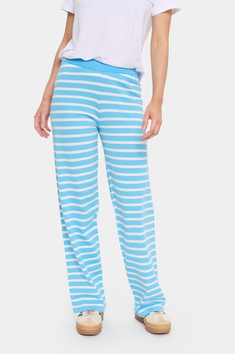 Casual Hose Gerade Passform Ethereal Blue Ice Stripe - Image 4